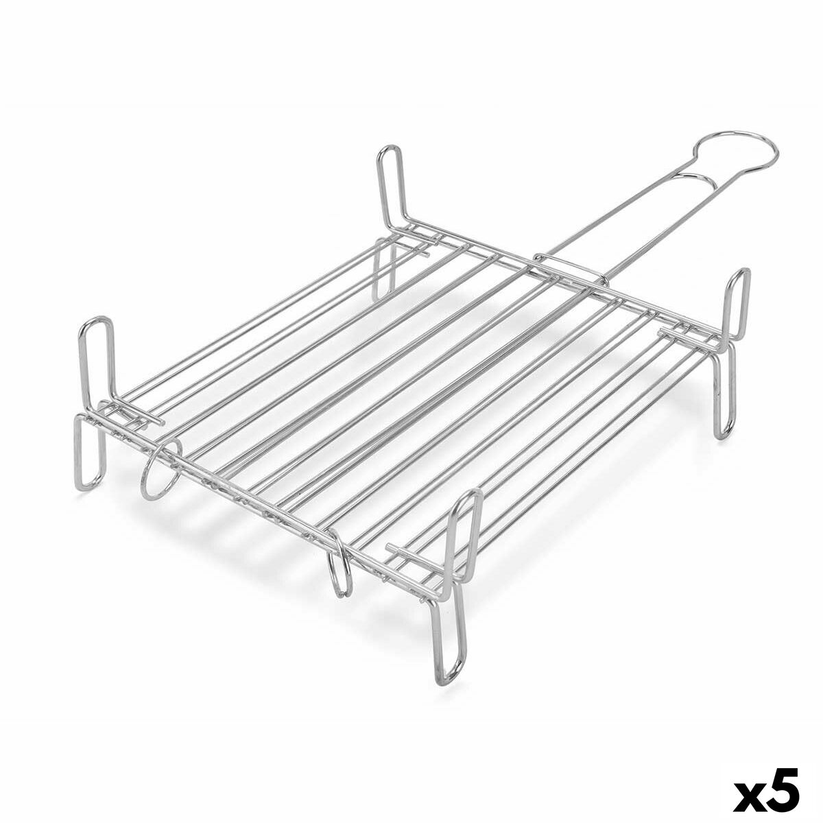 Grill La Dehesa Acciaio zincato 30 x 30 cm 32 x 16,5 x 57,5 cm Doppia (5 Unità)