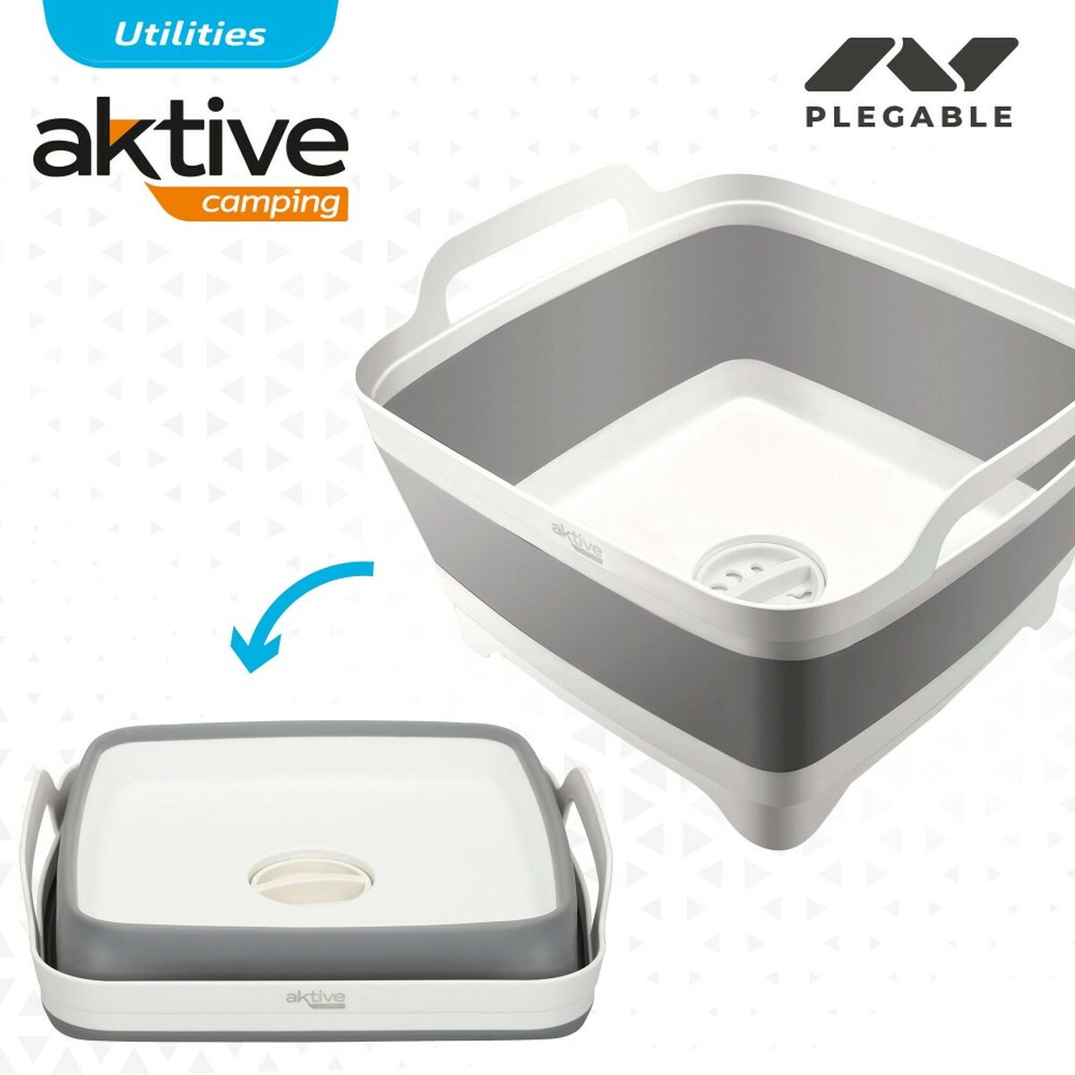 Lavello Aktive Pieghevole 8,5 L Campeggio 30,5 x 20 x 30 cm 6 Unità - Image 4