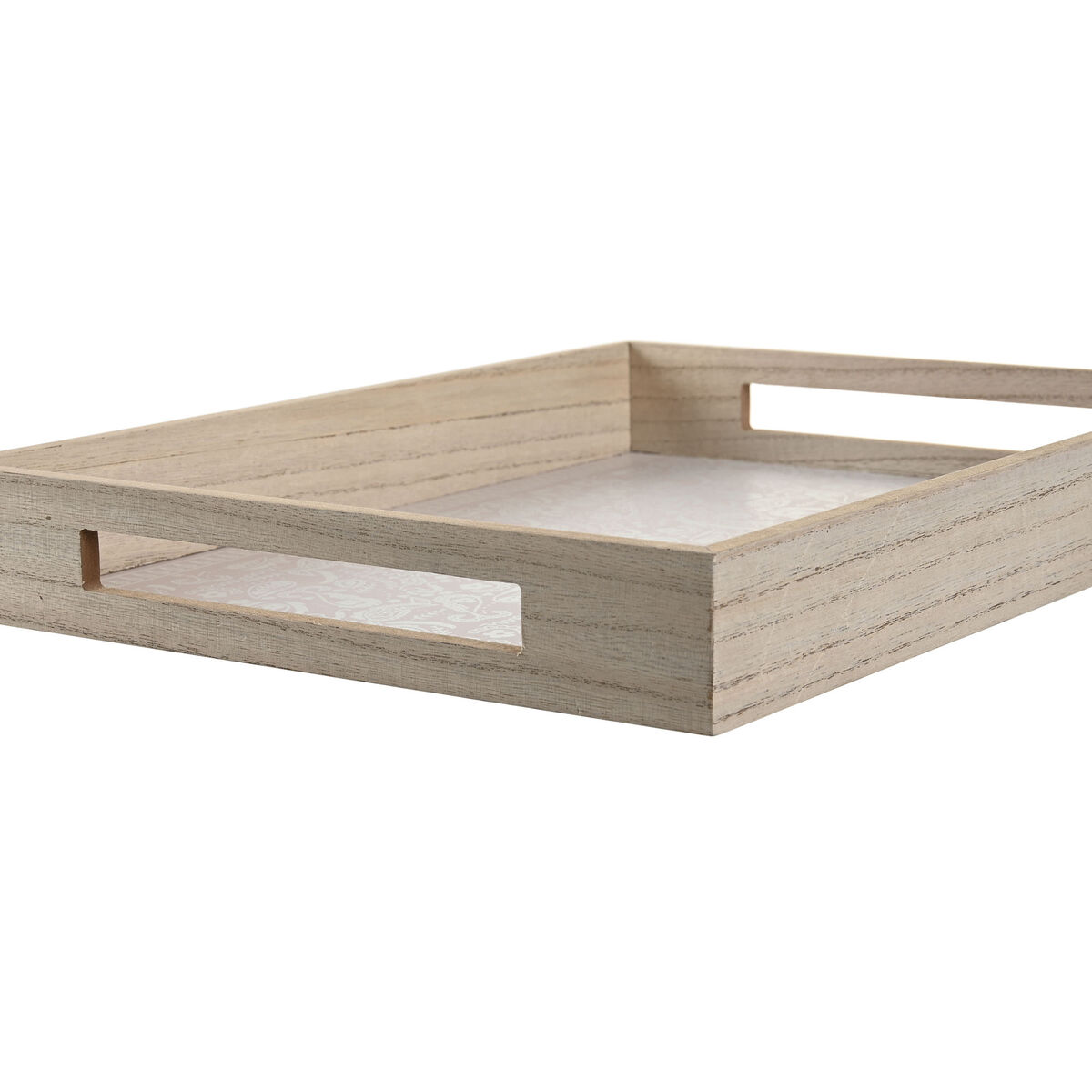 Vassoio per aperitivi DKD Home Decor Azzurro Rosa Giallo 3 Pezzi Legno MDF 40 x 30 x 5 cm Shabby Chic - Image 3