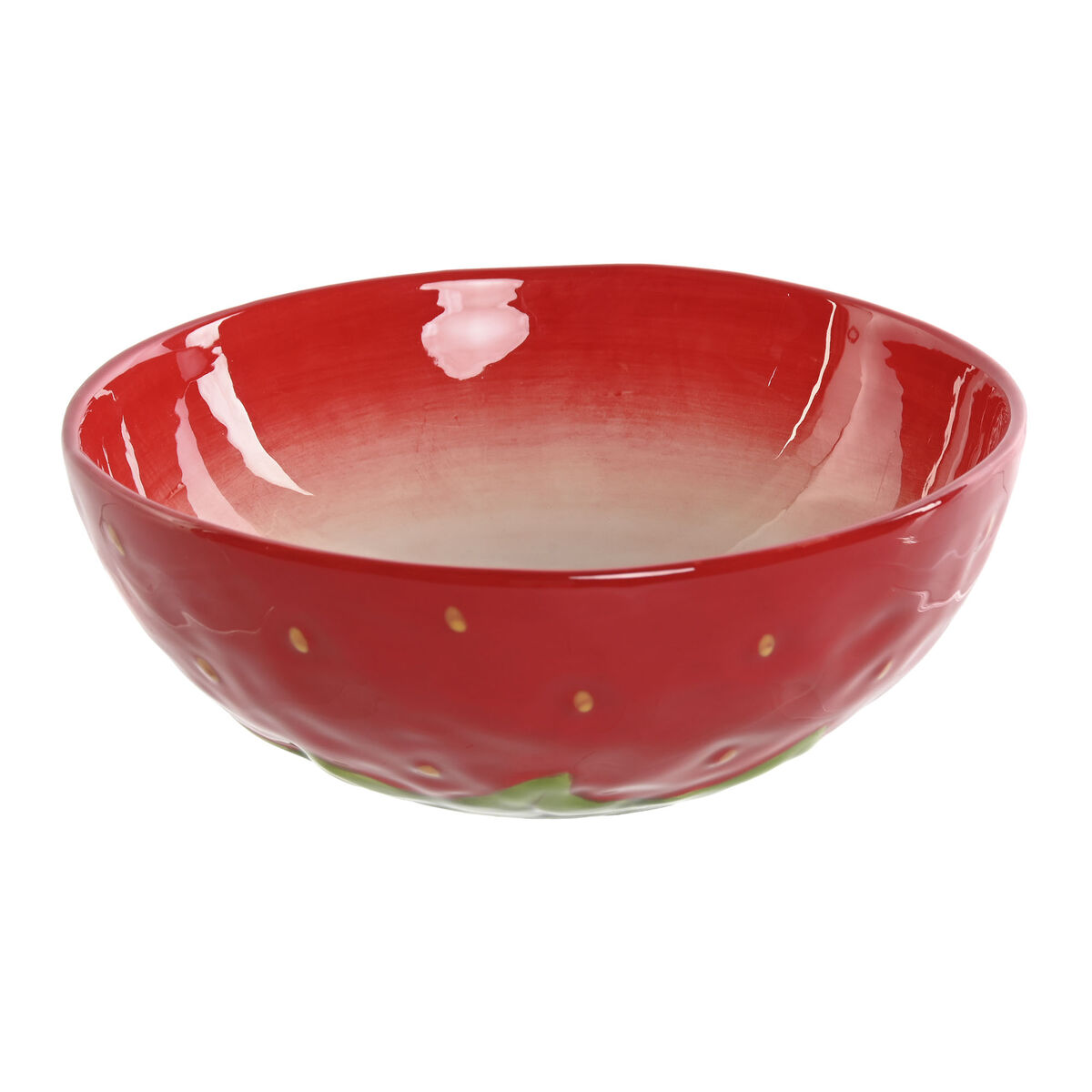 Ciotola Home ESPRIT Rosso Gres Moderno 19,3 x 19,3 x 7 cm