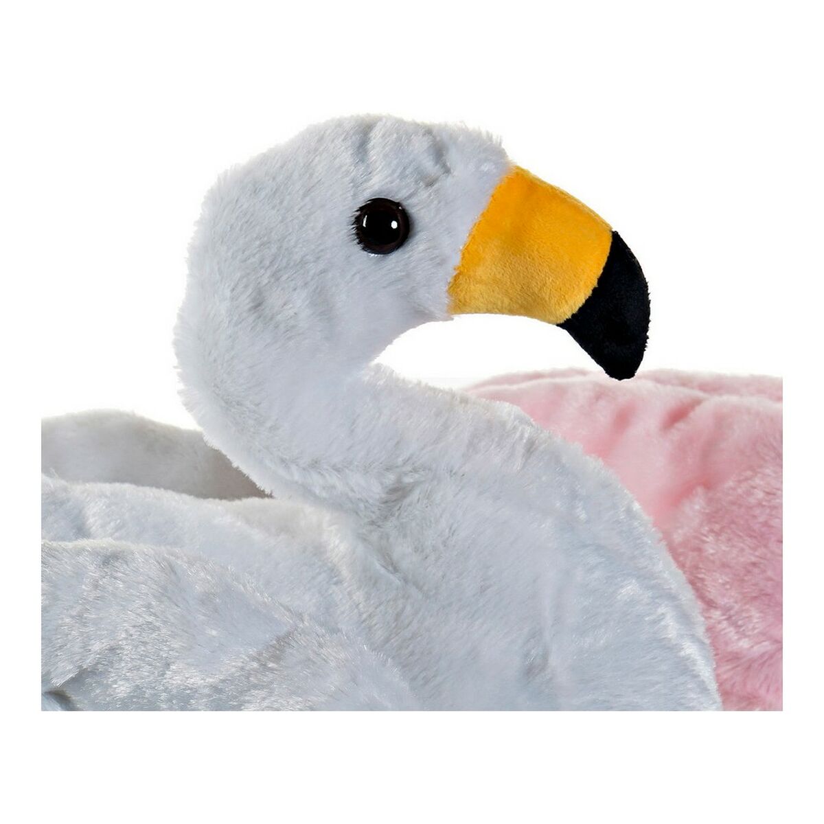 Peluche DKD Home Decor Bianco Rosa Per bambini Fenicottero rosa 34 x 25 x 27 cm (2 Unità) - Image 3
