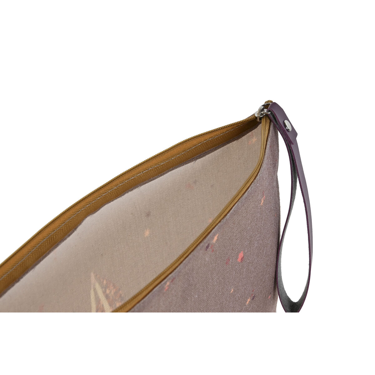 Necessaire DKD Home Decor Marrone Verde Bordeaux Tela Yoga 31 x 1 x 21 cm (3 Unità) - Image 3