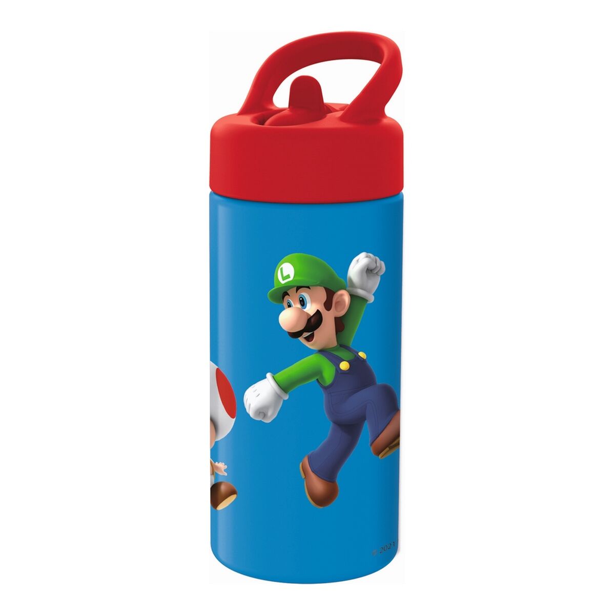 Bottiglia d'acqua Super Mario Rosso Azzurro (410 ml)