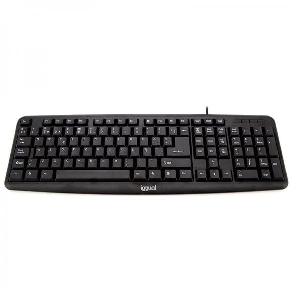 Tastiera iggual CK-BASIC-105T QWERTY USB Nero Spagnolo Scimmia (1 Pezzi)