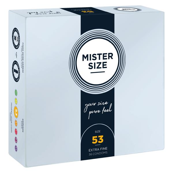Preservativi Mister Size Pure Fell Extra Fine Ø 5,3 cm