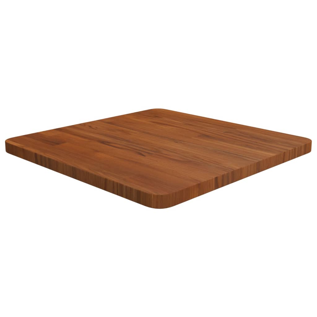 vidaXL Tablero de mesa cuadrada madera roble marrón oscuro 50x50x2,5cm