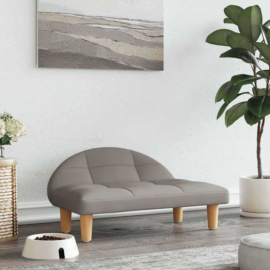 vidaXL Hundebett Taupe 70x52x30 cm Stoff