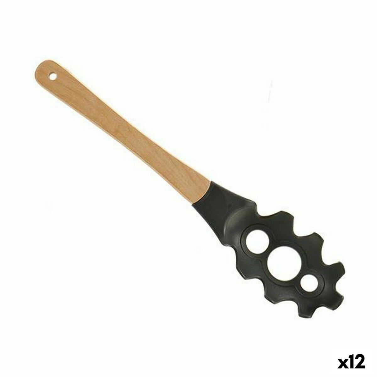 Cucchiaio per Servire la Pasta Nylon Legno 5 x 34,5 x 7,5 cm 5 x 38 x 10 cm (12 Unità)