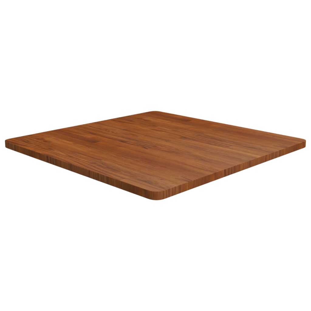 vidaXL Tablero de mesa cuadrada madera roble marrón oscuro 80x80x2,5cm