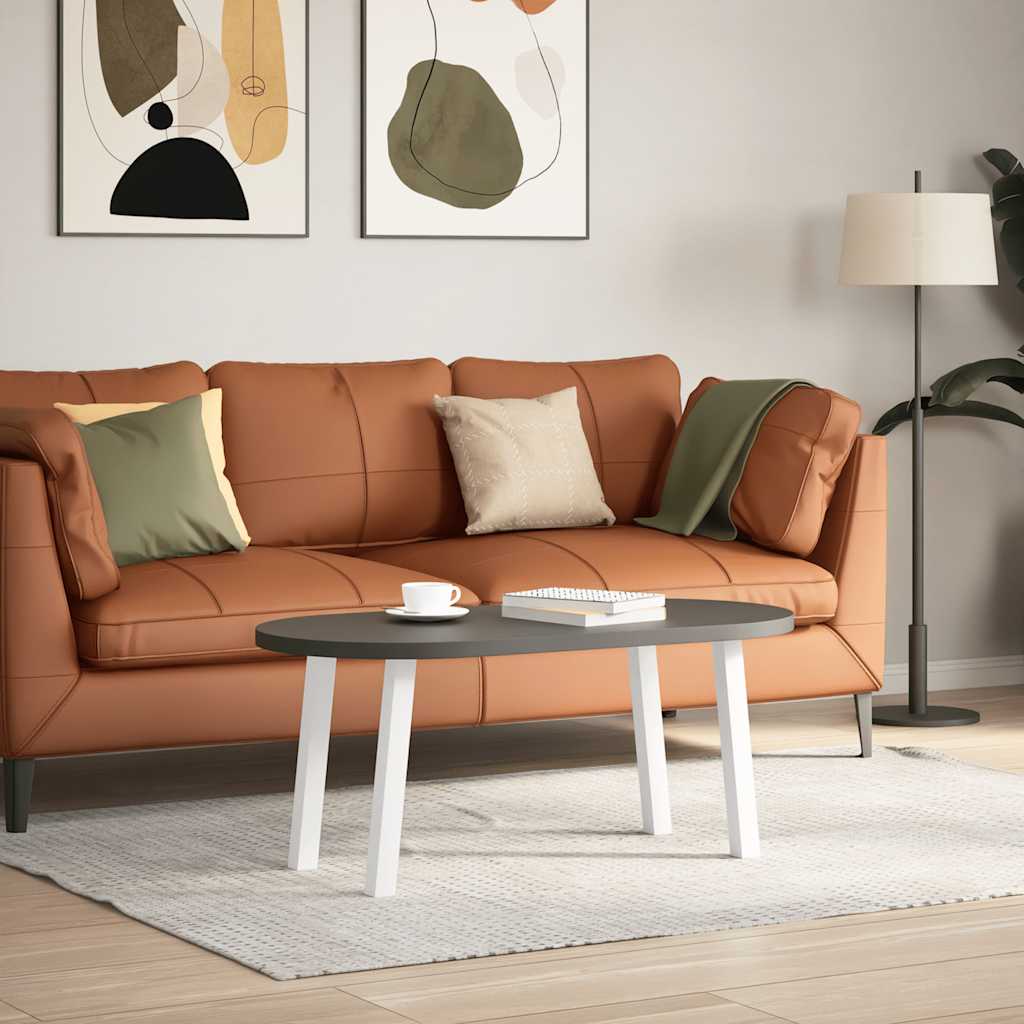 vidaXL Patas para mesa de centro (4 unidades), color blanco, 42 cm, acero - Image 3