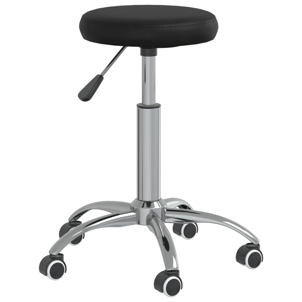 vidaXL Chaise pivotante de bureau Noir Similicuir - Image 3