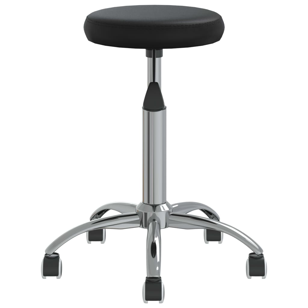 vidaXL Chaise pivotante de bureau Noir Similicuir - Image 4