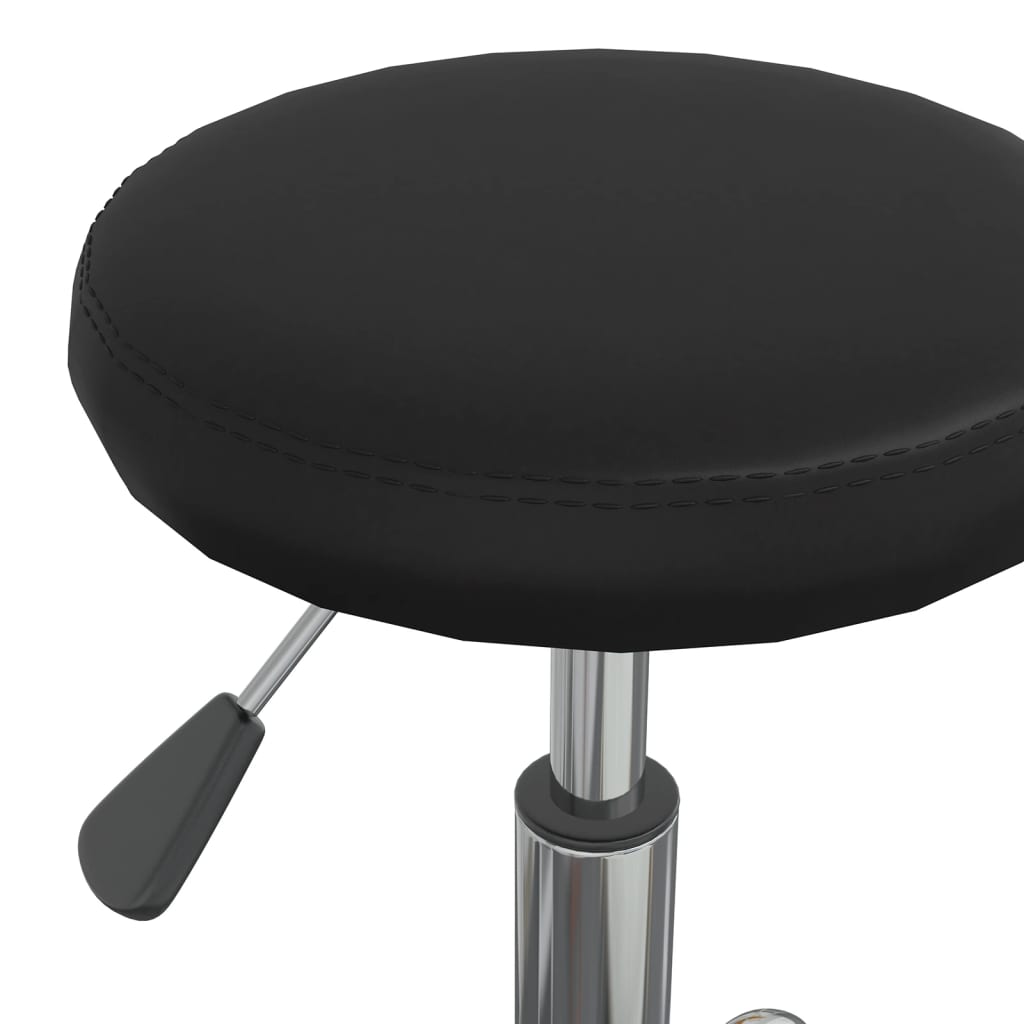 vidaXL Chaise pivotante de bureau Noir Similicuir - Image 6