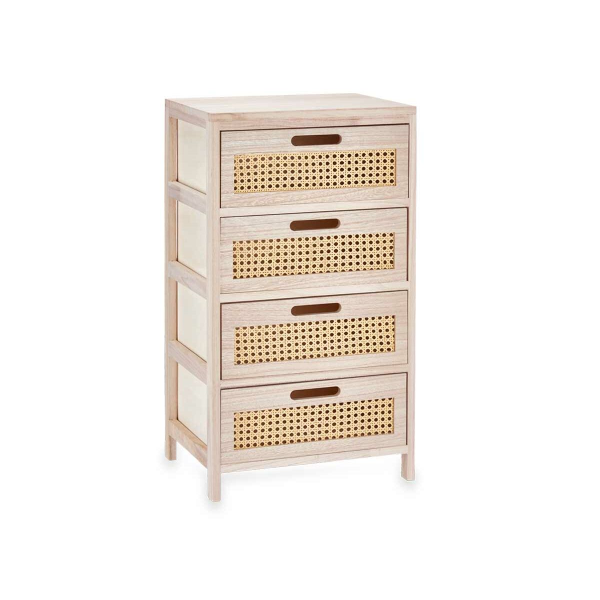 Cassettiera Gift Decor Rattan Naturale 40 x 73 x 29 cm 40 x 70 x 29 cm 4 casseti