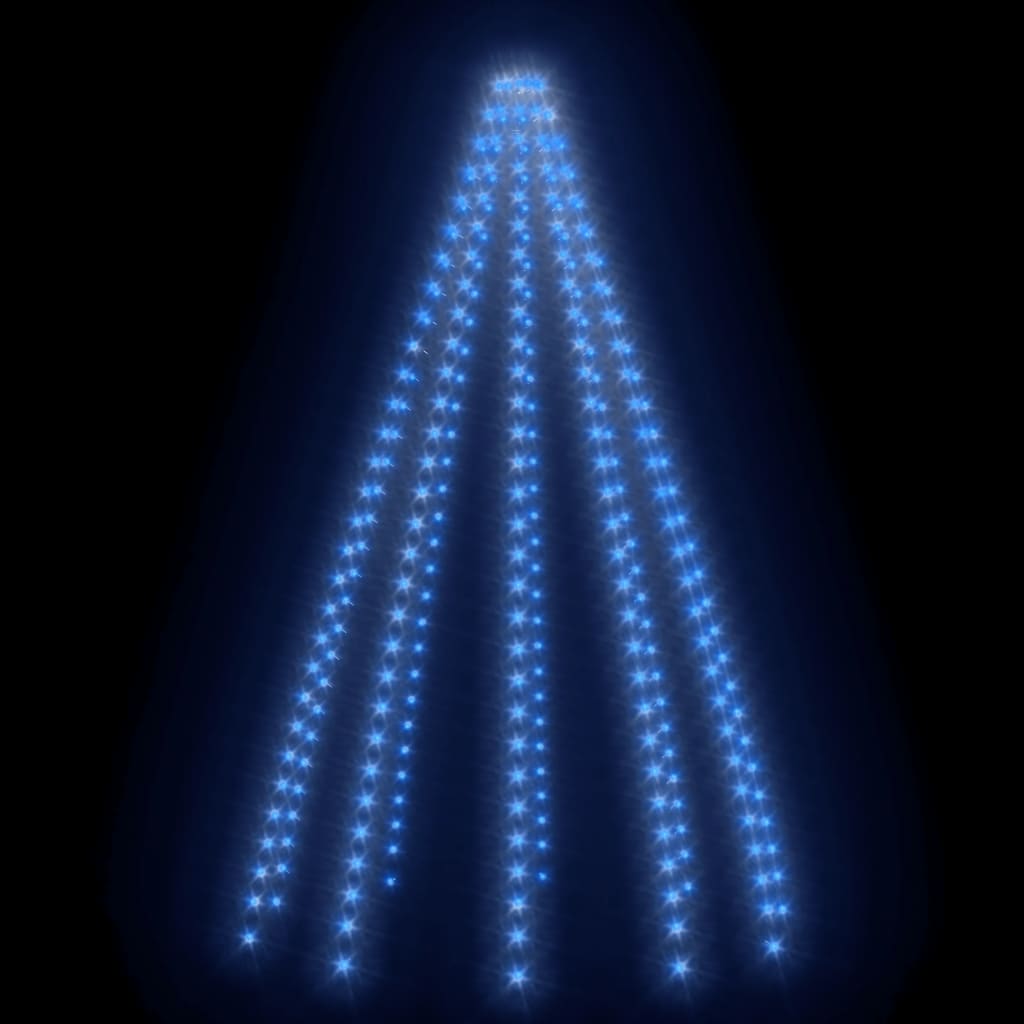 vidaXL Weihnachtsbaum-Lichternetz mit 300 LEDs Blau 300 cm - Image 4