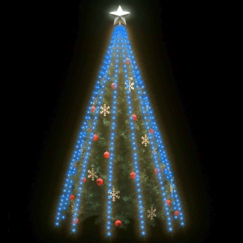 vidaXL Weihnachtsbaum-Beleuchtung 500 LEDs Blau 500 cm - Image 3