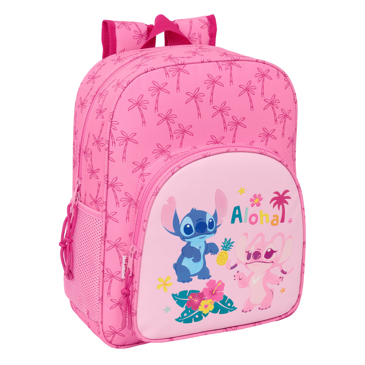 Zaino Scuola Lilo & Stitch Chill Rosa 32 x 38 x 12 cm