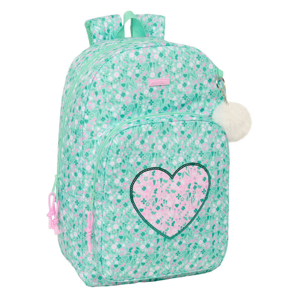Zaino Scuola Safta Cuore Menta 30 x 46 x 14 cm