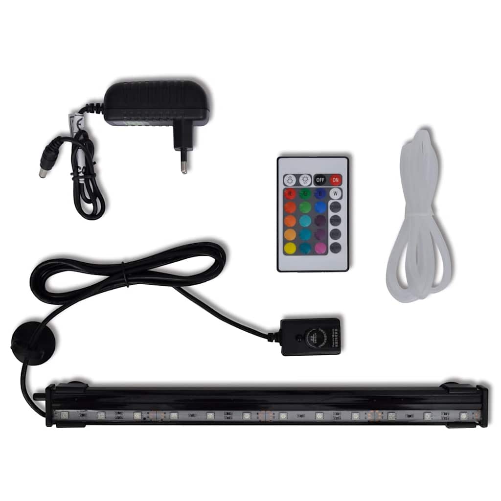 vidaXL Lámpara sumergible LED de burbujas para acuario RGB 32 cm