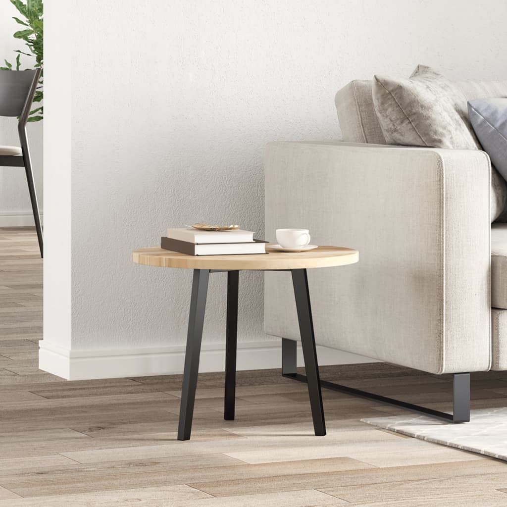 vidaXL Tablero de mesa redondo madera maciza de acacia Ø50x2 cm - Image 3