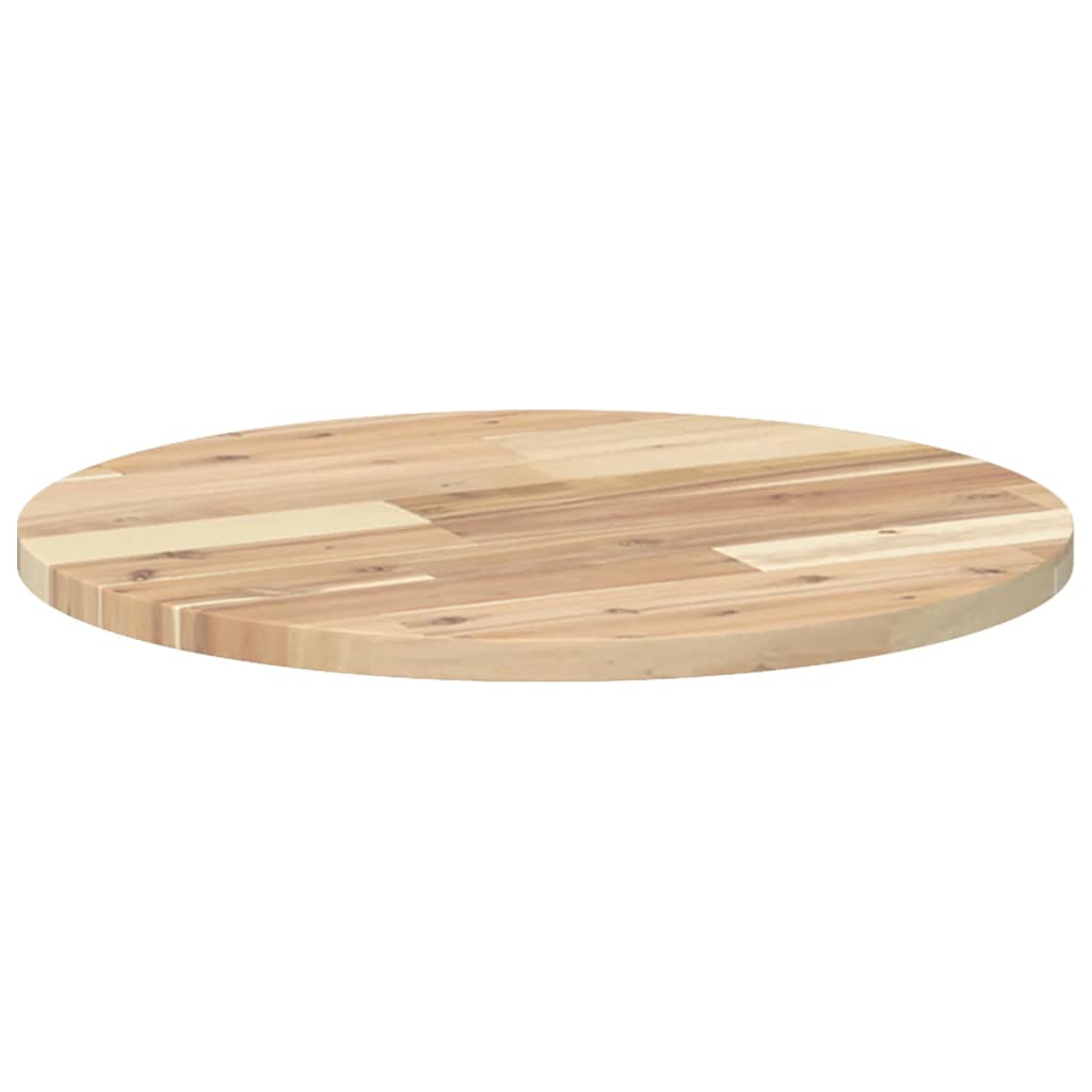 vidaXL Tablero de mesa redondo madera maciza de acacia Ø50x2 cm - Image 5