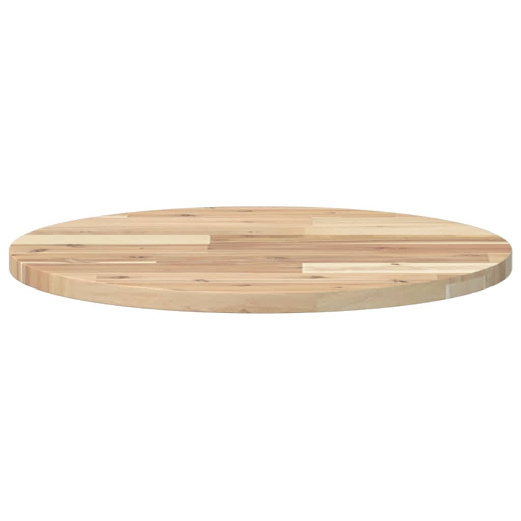 vidaXL Tablero de mesa redondo madera maciza de acacia Ø50x2 cm - Image 4