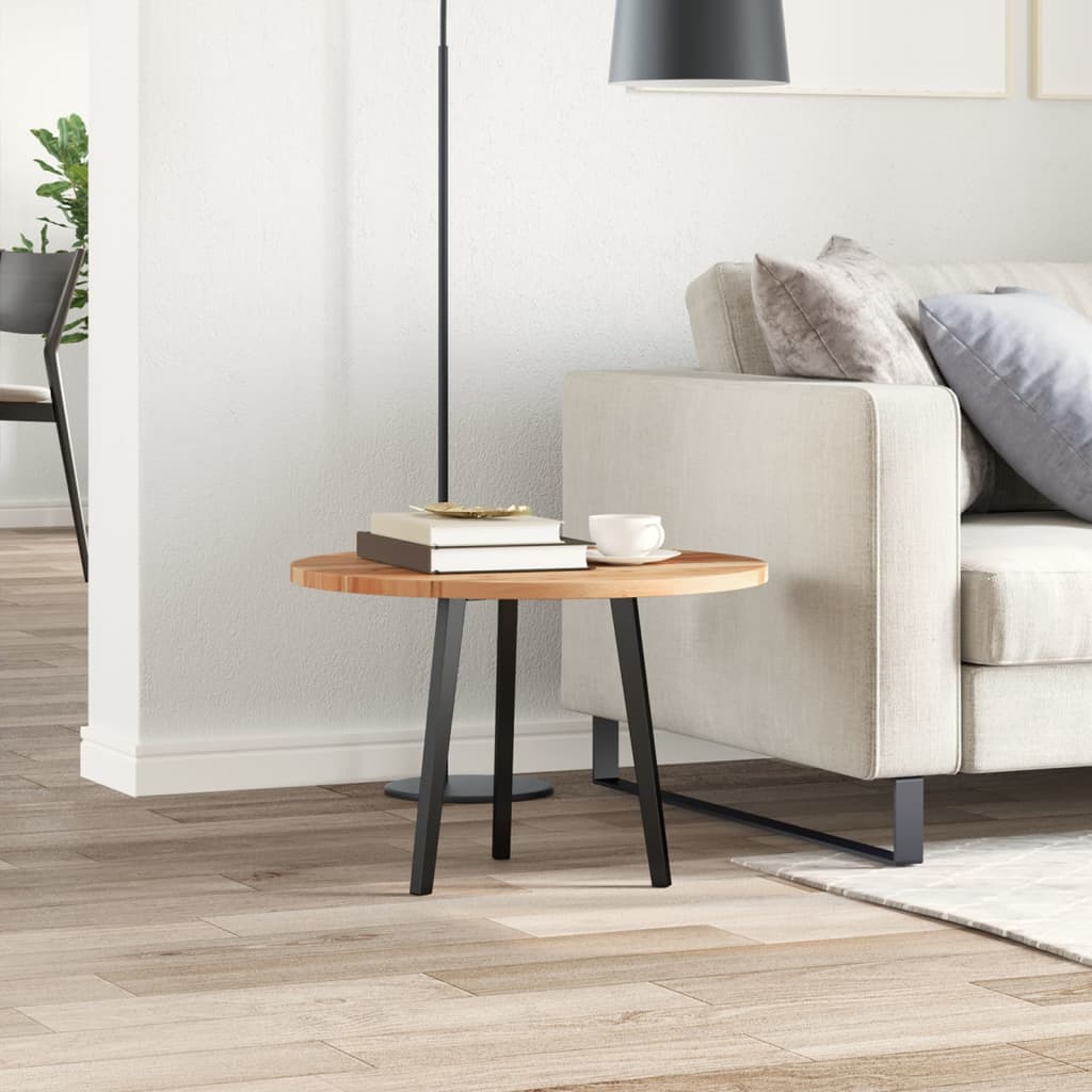 vidaXL Tablero de mesa redondo madera maciza de acacia Ø60x2 cm - Image 3