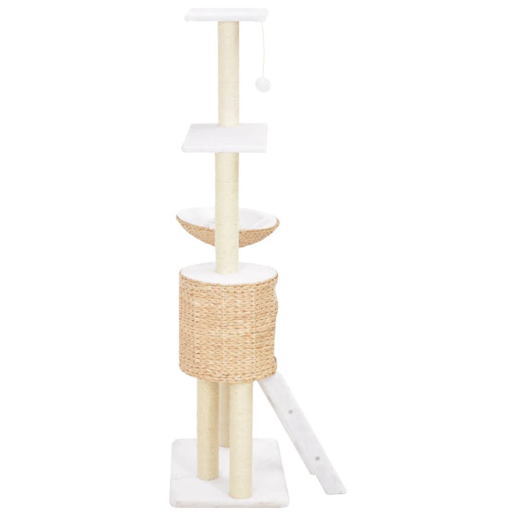 vidaXL Rascador para gatos de hierba marina con poste de sisal - Image 3