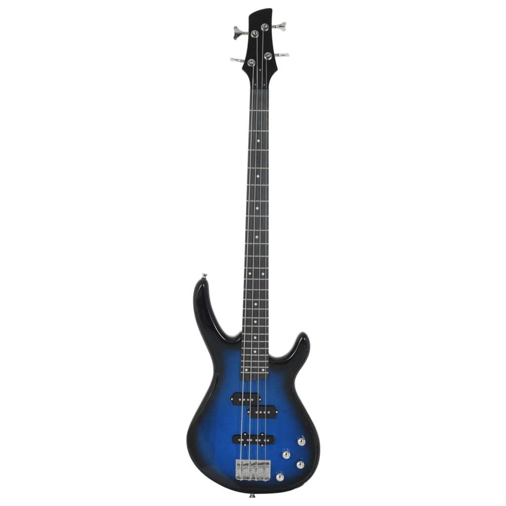 vidaXL E-Bass für Anfänger mit Tasche Blau und Schwarz 4/4 46" - Image 3