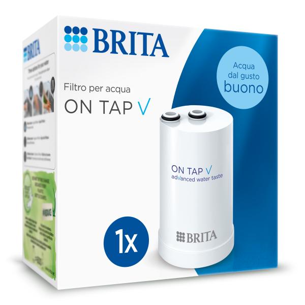 Pack 1 Filtro Acqua - Brita - On Tap V - 600 L Di Acqua Filtrata / 4 Mesi - Compatibile Con Il Sistema Di Filtrazione Del Rubinetto On Tap V