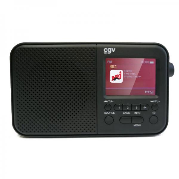 "radio Portatile Dab+ E Fm - Cgv - Dr7+ - Schermo A Colori Tft Da 2,4"" - Presa Per Cuffie - EcO-Consumo"