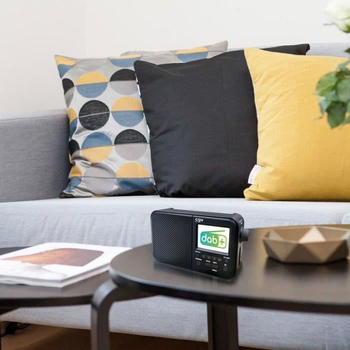 "radio Portatile Dab+ E Fm - Cgv - Dr7+ - Schermo A Colori Tft Da 2,4"" - Presa Per Cuffie - EcO-Consumo" - Image 4