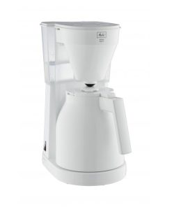Absaar 1023-05 - Caffettiera - ThermO-Pot Con Comando A Una Mano, Serbatoio Dell'acqua Trasparente -Bianco