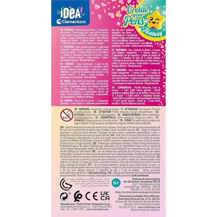 Clementoni - Crea Le Tue Penne - Mini Pen Workshop - Tema Fantasy - 3 Da Creare - Dai 6 Anni - Image 5