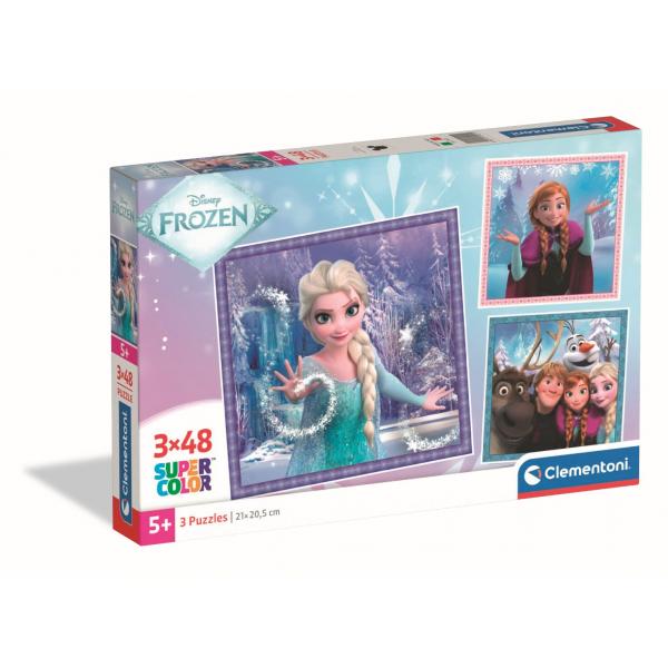 Clementoni - 3x48 Pezzi - Frozen