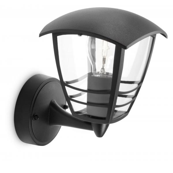 Creek - Applique Per Esterno A Parete H20cm Nero Philips