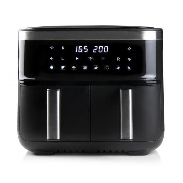 Domo Hot Air Fryer - Do537fr - 2 X 4 L - 85 ° A 200 ° - 8 Programmi Automatici - L40 X W 40 X H 36 cm