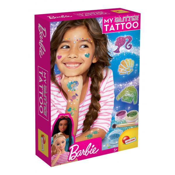Kit Tatuaggi Glitter Barbie - Lisciani Giochi - Crea Tatuaggi Colorati E Scintillanti