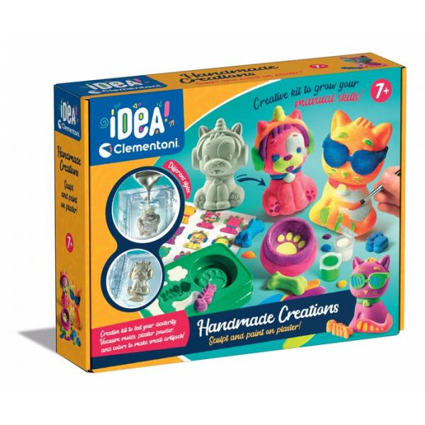 Clementoni - Crea La Creazione Di Animali In Gesso - Leisure Creativo - Made In Italia
