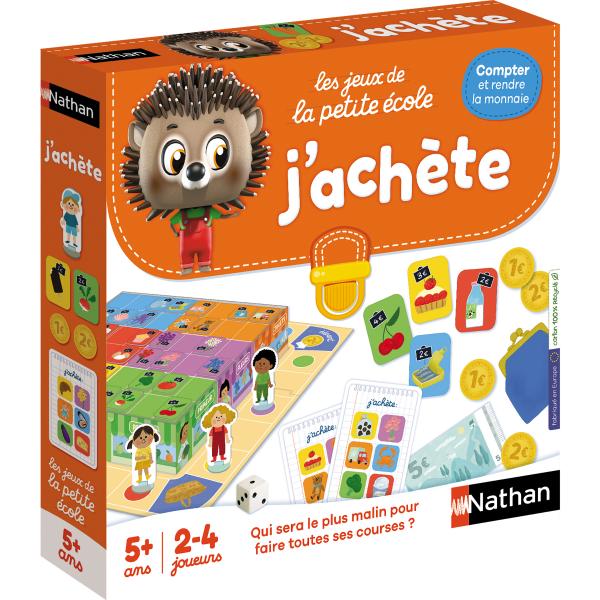 Gioco Da Tavolo - Nathan - Lo Compro - Gioco Di Corse Con 6 Negozi, 15€ Da Spendere