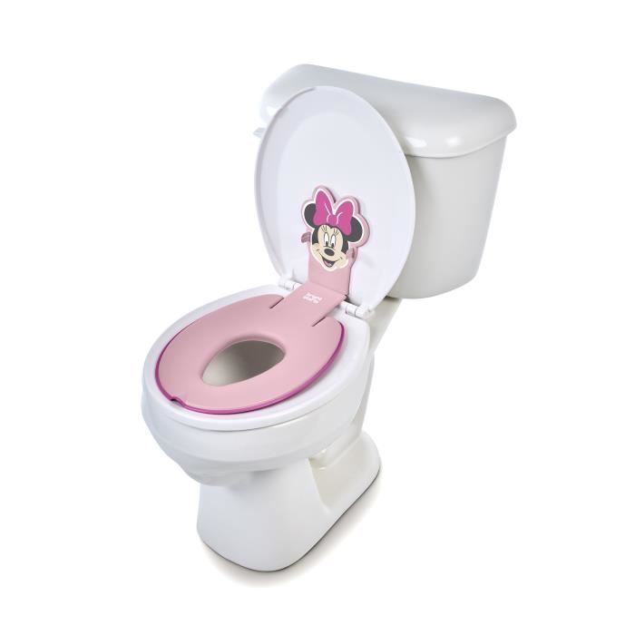 Disney BabY- MinniE- Riduttore Universale Adesivo Per Sedile Wc Per Bambini, Innovativo, Installazione Rapida, Semipermanente