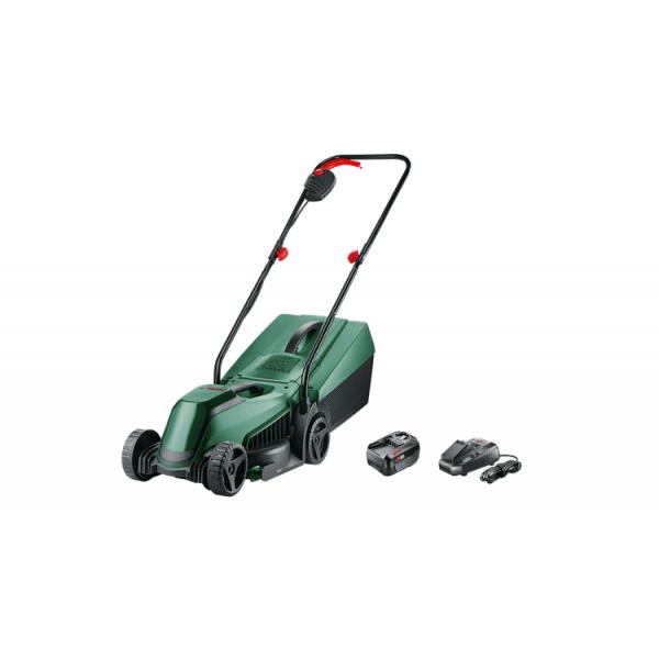 Bosch Pack 18v Easymower + Rasaerba Easygrasscut + X1 Batteria Da 4,0 Ah E Caricabatterie