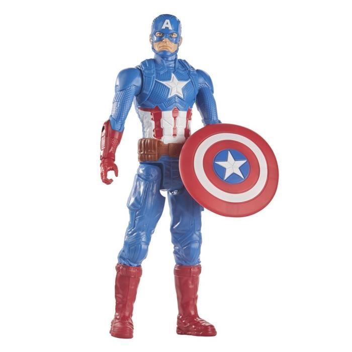 Statuetta Capitan America 30 Cm, Giocattolo Avengers Titan Hero Series Per Bambini Dai 4 Anni In Su, Marvel - Image 3