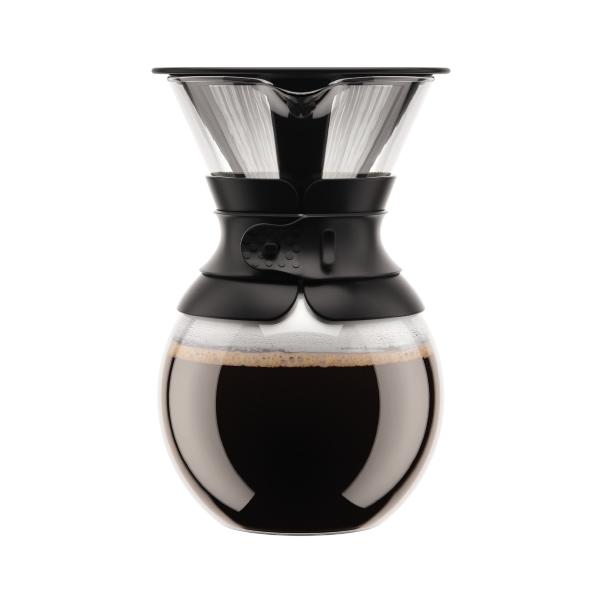 A Over - Caffettiera Bodum, Filtro Per Mesh In Acciaio Inossidabile Permanente, 1,0 L, 8 Tazze