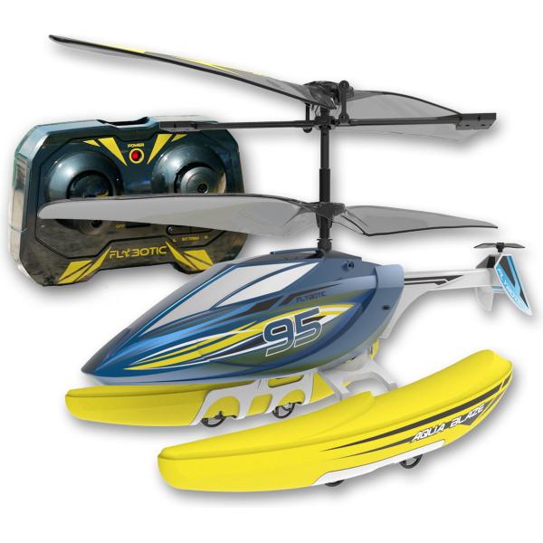 Elicottero Telecomandato - Flybotic - Helico Aqua Blaze - 19 -5 Cm - Giallo E Nero - 8 Anni