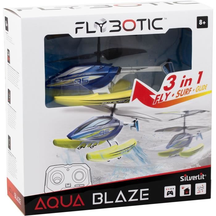 Elicottero Telecomandato - Flybotic - Helico Aqua Blaze - 19 -5 Cm - Giallo E Nero - 8 Anni - Image 5