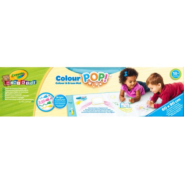 Crayola - Mini Kids - Tappetino Da Disegno Pop Colorato! - 18 Mesi - Coloranti Per Bambini E Neonati