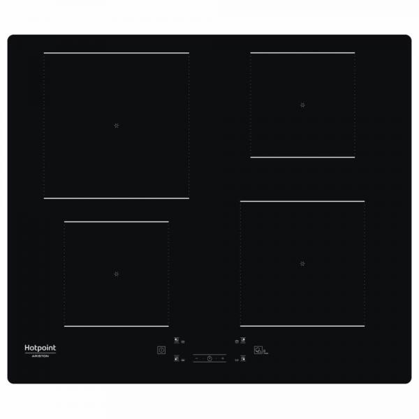 Hotpoint - Hq5660sne - Piano Cottura A Induzione - 4 Fuochi - 7200w - L60 Cm - Rivestimento In Vetro Nero