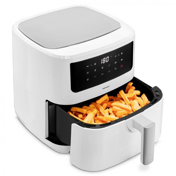 Friggitrice Ad Aria Calda - Medion - 50073000 - 2150 W - Touch Screen - 9 Programmi - Bianca