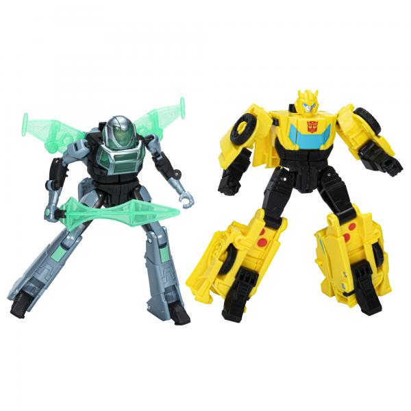 CybeR-Combiner Bumblebee E Mo Malto Action Figures, Giocattoli Interattivi Per Ragazze E Ragazzi, Transformers Earthspark, Dai 6 Anni